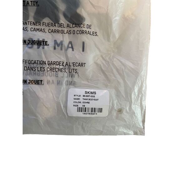 Skims Women's Fits Everybody High Neck Bodysuit In Ochre Size XS NWT - Picture 5 of 5